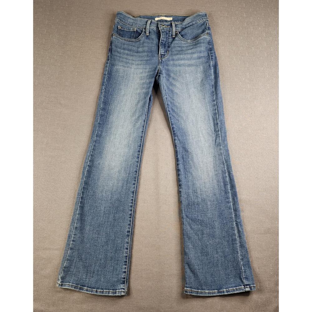Levis 712 Slim Bootcut Jeans Womens 27 Medium Wash Blue Denim Mid Rise Juniors